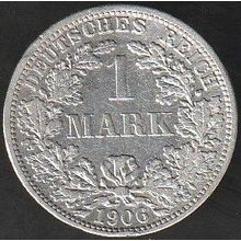 1906 F Germany 1 Mark Silver Coin