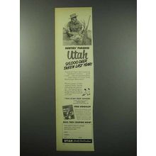 1954 Utah Tourism Ad - Hunters' Paradise