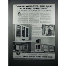 1954 USS Steel Ad - Steel Windows Are Best
