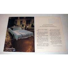 1972 Lincoln Continental Car Ad - How it Looks!