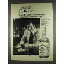 1978 Jim Beam Bourbon Ad - Ordered Drinks Ago
