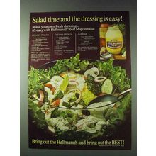 1978 Hellmann's Mayonnaise Ad - Creamy Italian, French