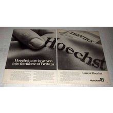 1978 Hoechst Trevira Polyester Fibre Ad - Care is Woven