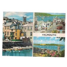 FALMOUTH multiview used postcard 1978 postmark by John Hinde =
