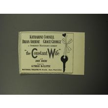 1951 National Theatre The Constant Wife Play Advertisement
