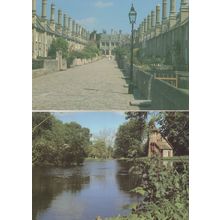 Burrington Restaurant Somerset Stunning River Waterside 2x Postcard