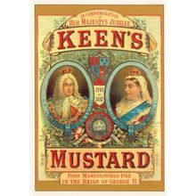 Queen Victoria Keens Mustard Jubilee Advertising Poster Rare Postcard