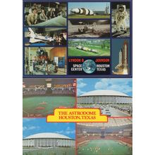 Lyndon B Johnson Space Centre Astrodome 2x Houston Postcard s