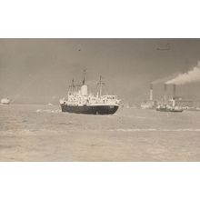 MV Tarkwa Scottish Built Ship In WW2 1944 Vintage Rare Photo