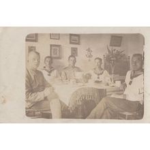 German Military Sailors 1917 WW1 Restaurant Real Photo Postcard