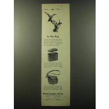 1960 Abercrombie & Fitch Ad - Revolving Seat and Shell Box; Austrian Shell Bag