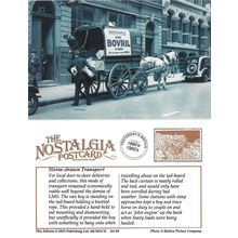 Postcard LMS Railway Delivery Wagon Horse Drawn Hulton Bovril - Nostalgia