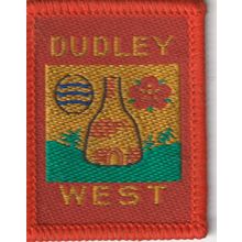 Scout Badge UK - Dudley West - Black Back (BY260)