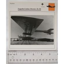 Zeppelin Lindau ( Dornier ) Rs III - Germany - Seaplane - Collectors Club Card