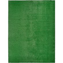 Garland Rug Artificial Grass 9 Ft. X 12 Ft. Large Indoor/Outdoor Area Rug Green