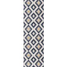2' X 4' Blue Ikat Kilim Area Rug