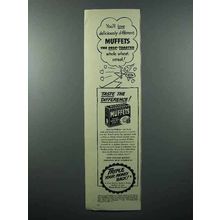 1942 Quaker Muffets Cereal Ad - Deliciously Different