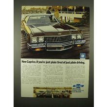 1973 Chevrolet Caprice Coupe Car Ad - Plain Tired