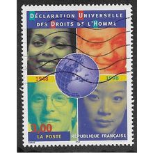 FRA 1998 3F '50TH ANN OF HUMAN RIGHTS' FINE USED (EBID55-737)