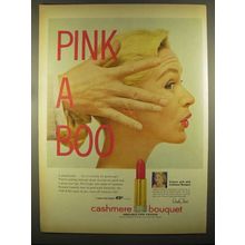 1955 Cashmere Bouquet Lipstick Ad - Candy Jones