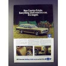 1973 Chevrolet Caprice Estate Wagon Ad - Everything!