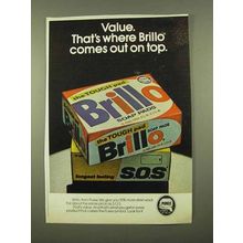 1975 Purex Brillo Soap Pads Ad - Comes Out on Top
