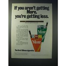 1975 More Cigarette Ad - You're Getting Less