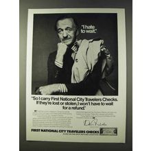 1976 First National City Checks Ad - David Niven