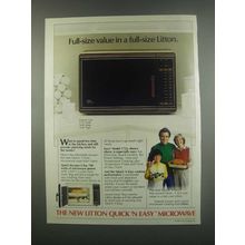 1984 Litton Model 1752 Quick 'n Easy Microwave Ad