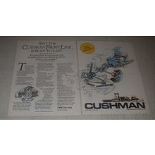 1985 Cushman Front Line Mower Ad - Is Built to Last