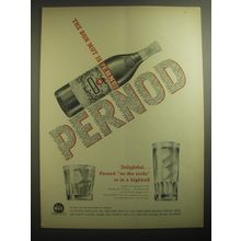1959 Pernod Liqueur Ad - The Bon Mot is Pernod