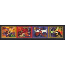 3939-3942 37c Let's Dance Very Fine MNH Strip of 4 L00076