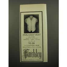 1950 Finchley Sweater Vest Advertisement