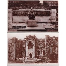 Scottish National War Memorial WW2 2x Real Photo Postcard s