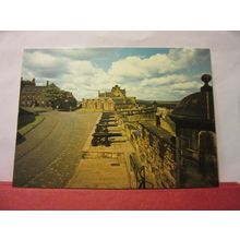 THE ARGYLL BATTERY, EDINBURGH CASTLE, SCOTLAND. vintage unused postcard /