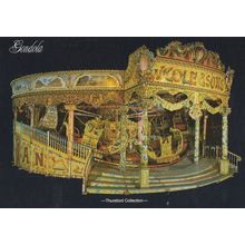 Thursford Gondola Fairground Roundabout Norfolk Postcard