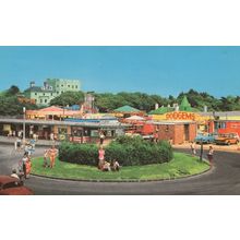 The Amusement Park Hayling Island 1980s Dodgems Cars Postcard