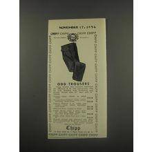 1956 Chipp Fashion Advertisement - Odd trousers