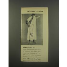 1956 Lord & Taylor Wamsutta Towel Ad - Undoubtedly his