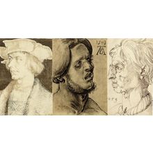Albecht Durer Head Of A Man & With Eyes Closed 3x Postcard s