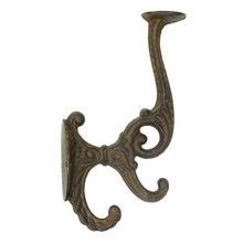 Solid Cast Iron Victorian Coat Hook Set of 2