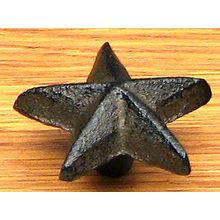 Star Drawer Pull Cast Iron Set/12