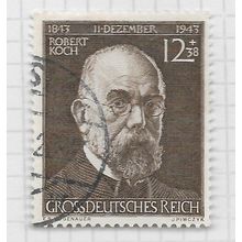 GERMANY 1944 ROBERT KOCH ANTHRAX BACTERIA STUDY 12Pf 38Pf USED Mi 864