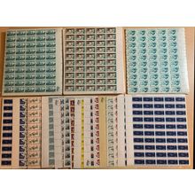 Heavy Duplication Sheet Lot of 5¢ Stamps - Face Value of $785.00 - Stuart Katz
