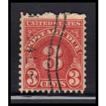 Used J82a 3c Postage Due Barely Clears K1448