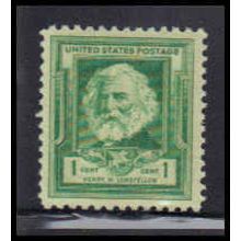 864 1c Henry Longfellow Fine MNH KA4054