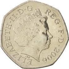 2006 Seated Britannia 50p circulated