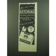 1939 State Express Astorias Cigaretes Ad - Tried?