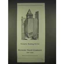 1940 Bankers Trust Company Ad - Complete Banking Service
