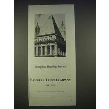 1940 Bankers Trust Company Ad - Complete Service